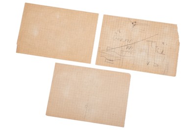 Lot 87 - Three Original Oscar Barnack Pencil Design Drawings