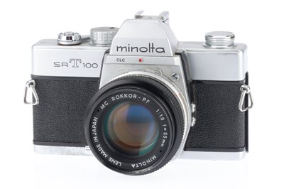 Lot 108 - A Minolta SRT100 35mm SLR Camera