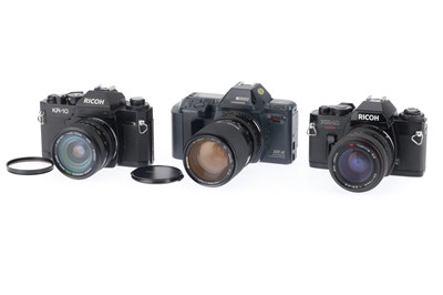 Lot 102 - A Selection of Ricoh 35mm SLR Cameras