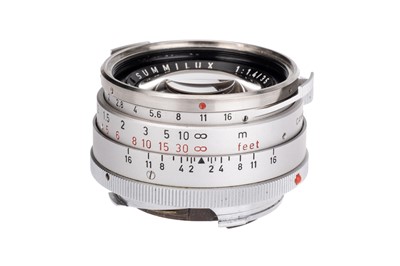 Lot 54 - A Leitz Summilux f/1.4 35mm 'Steel Rim' Lens