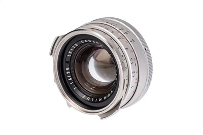 Lot 54 - A Leitz Summilux f/1.4 35mm 'Steel Rim' Lens
