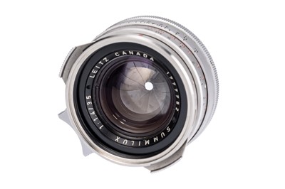 Lot 54 - A Leitz Summilux f/1.4 35mm 'Steel Rim' Lens