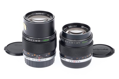 Lot 235 - A Pair of Olympus Zuiko OM Lenses