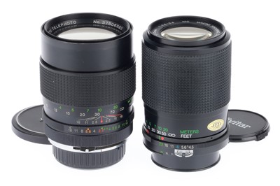 Lot 274 - A Pair of Vivitar Camera Lenses