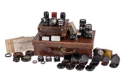 Lot 143 - A Comprehensive Contax Rangefinder Lens & Accessory Set