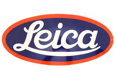 Lot 193 - A Reproduction Leica Enamel Sign
