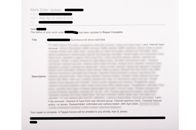 Lot 58 - A Leitz Summicron-M ASPH. f/2 35mm Lens