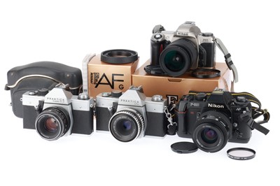 Lot 115 - A Group of 35mm SLR Cameras