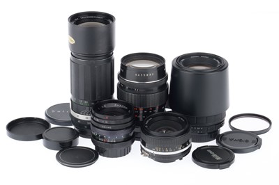 Lot 252 - A Selection of 35mm Camera Lenses