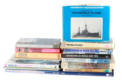 Lot 447 - A Selection of Military Books, Warship Interest