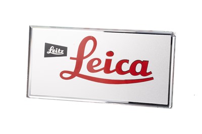 Lot 102 - A Small Leitz Leica Mirror Advertising Sign