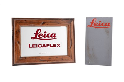 Lot 106 - Two Leica Leicaflex Advertising Signs