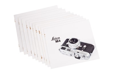 Lot 95 - Ten Leica M4 Brochures