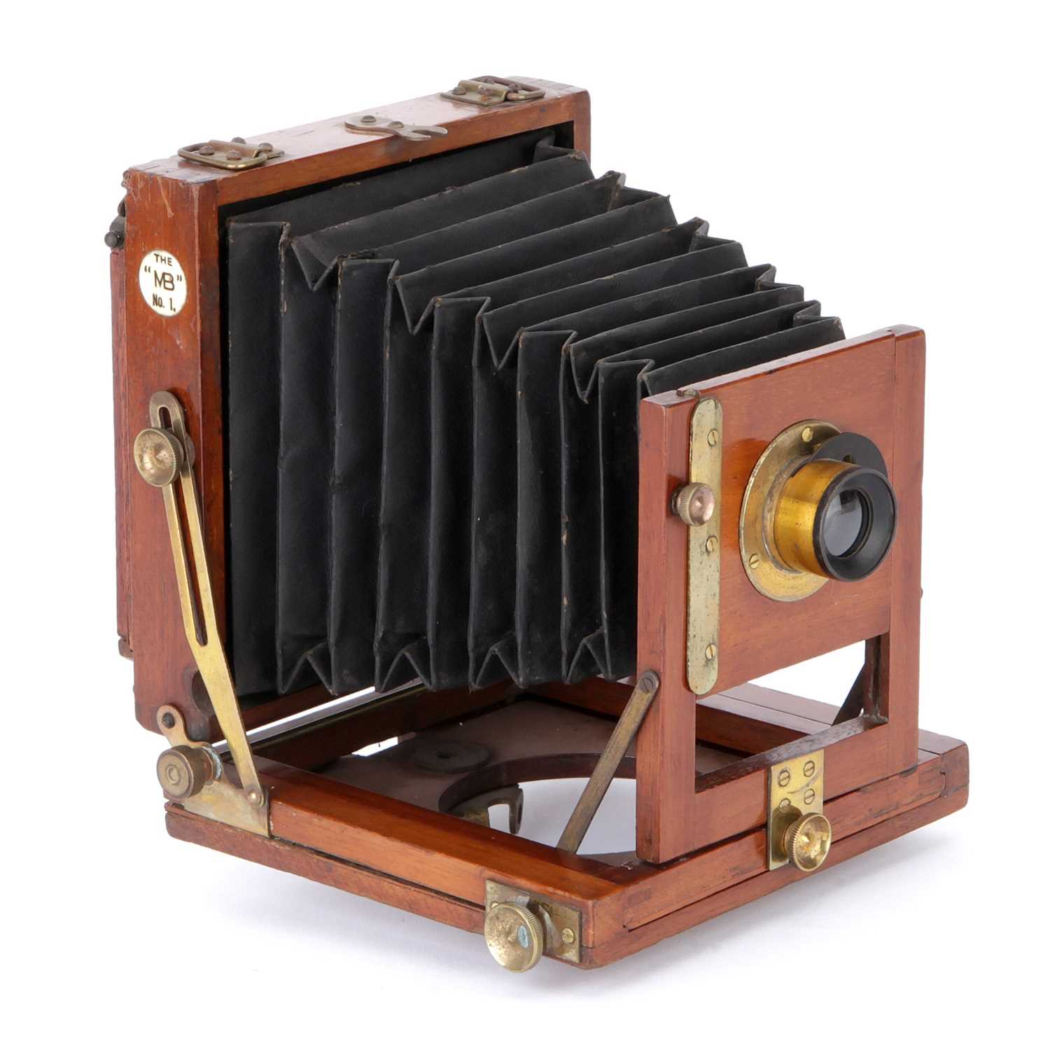 Lot 212 - A Marlow Brothers MB No.1 Quarter Plate Mahogany Field Camera