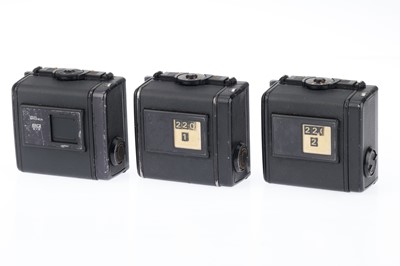 Lot 361 - A Group of Zenza Bronica 6x6 Camera Backs