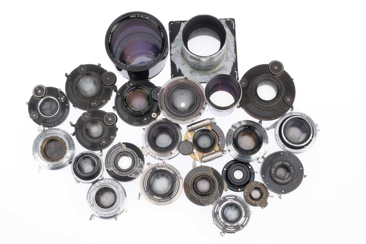 Lot 261 - A selection of Large Format Camera Lenses,