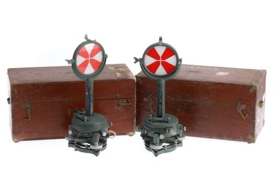 Lot 450 - A Pair of Surveyors Targets By Hilger.