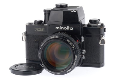 Lot 38 - A Minolta XM 35mm SLR Camera and f/1.2 Lens