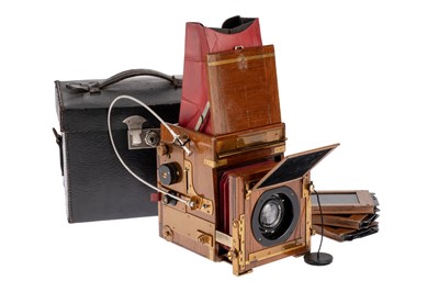 Lot 337 - A Soho Tropical Quarter Plate Reflex Camera