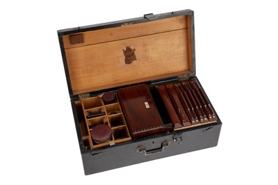 Lot 328 - A J. H. Dallmeyer Stere Wetplate Mahogany & Brass Camera