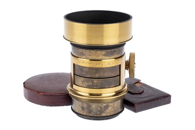 Lot 328 - A J. H. Dallmeyer Stere Wetplate Mahogany & Brass Camera