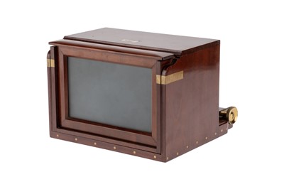Lot 328 - A J. H. Dallmeyer Stere Wetplate Mahogany & Brass Camera