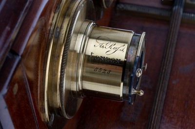Lot 328 - A J. H. Dallmeyer Stere Wetplate Mahogany & Brass Camera