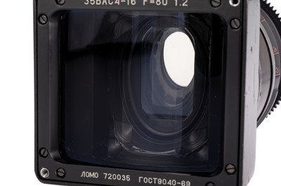 Lot 379 - A Lomo 35BAS4-15-01 f/2 80mm Anamorphic Cinema Lens