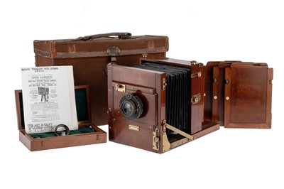 Lot 331 - A Gandolfi Halfplate Tailboard Camera Outfit With Provenance