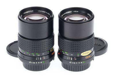 Lot 250 - A Pair of Minolta MD Tele-Rokkor f/2.8 135mm Lenses