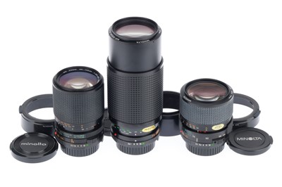 Lot 241 - A Group of Minolta Zoom Lenses