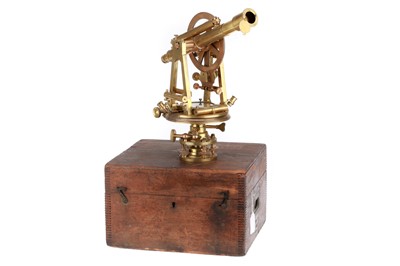 Lot 468 - Large Brass Theodolite By Stanley, London