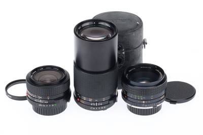 Lot 236 - A Group of Minolta Prime Lenses