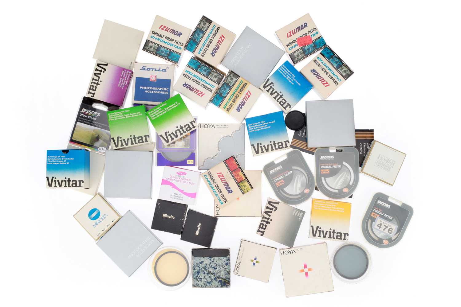 Round Filter System Camera Lot 375 - A Large Selection of Circular Camera Filters,