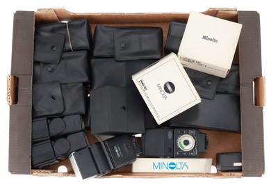 Lot 377 - A Group of Minolta Flash Guns and Accessories