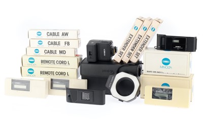 Lot 379 - A Selection of Minolta Camera Accessories