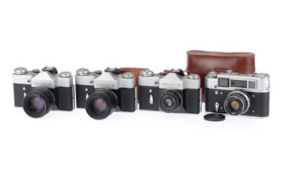 Lot 99 - A Selection of Soviet Cameras