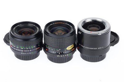 Lot 211 - A Group of Minolta Short Prime Lenses