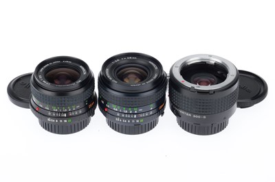 Lot 212 - A Group of Minolta Short Prime Lenses