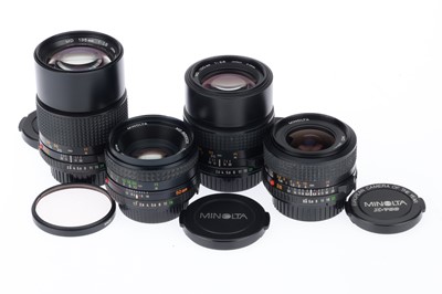 Lot 214 - A Group of Minolta Prime Lenses