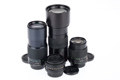 Lot 216 - A Group of Minolta Prime Lenses