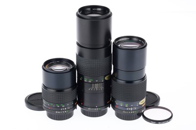 Lot 217 - A Group of Minolta Prime Lenses