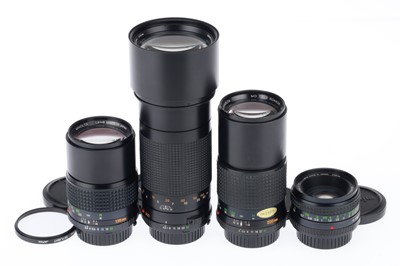 Lot 218 - A Group of Minolta Prime Lenses