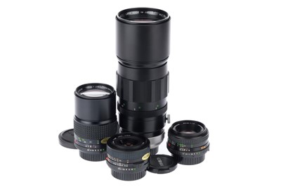 Lot 219 - A Group of Minolta Prime Lenses