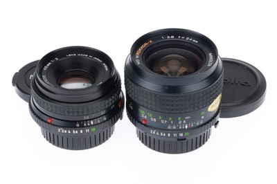 Lot 221 - A Pair of Minolta Prime Lenses