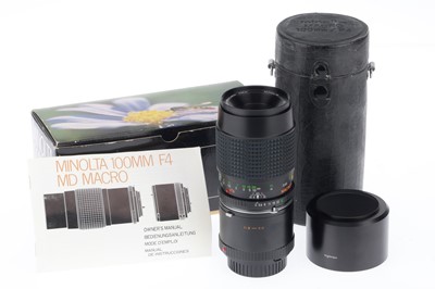 Lot 229 - A Minolta MD Macro Rokkor f/ 100mm Lens