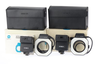 Lot 343 - A Pair of Minolta 80PX Macro Flash Sets