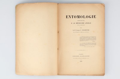 Lot 440 - Dr. Georges P. Yovanovitch, Entomologie Appliquée à la Médecine Légale