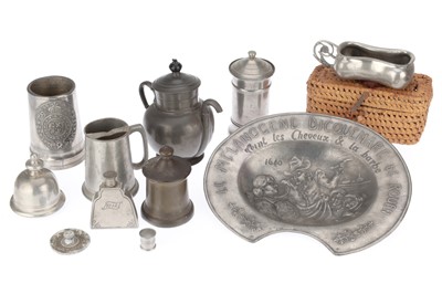 Lot 423 - A Collection of Medical & Other Pewter