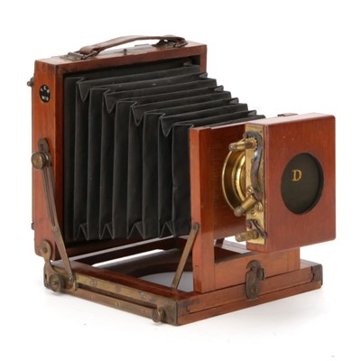 Lot 217 - A Tyler & England Brothers TEB No.0 Quarter Plate Mahogany Field Camera